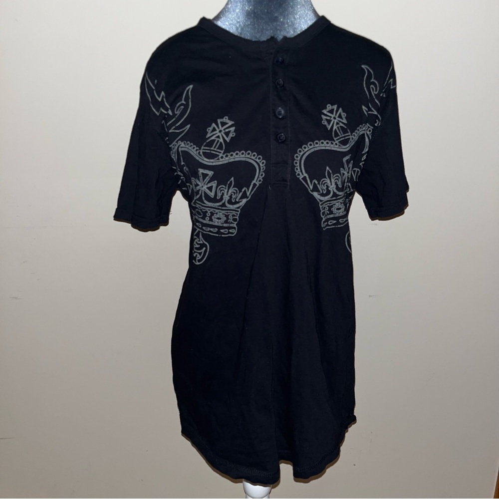 Black Y2K Short Sleeved Tee